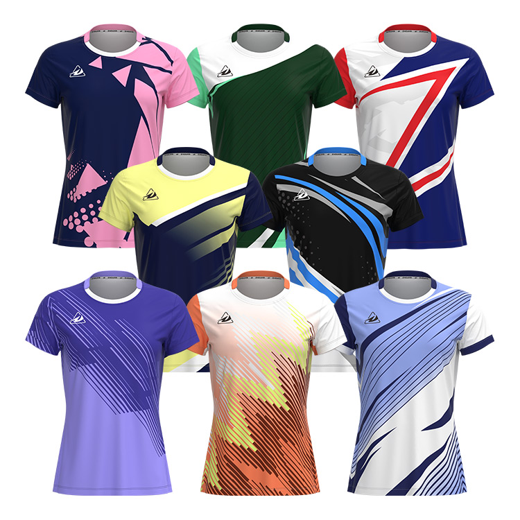 Fashion Custom Women Badminton Tshirt Clothes Jersey Designs