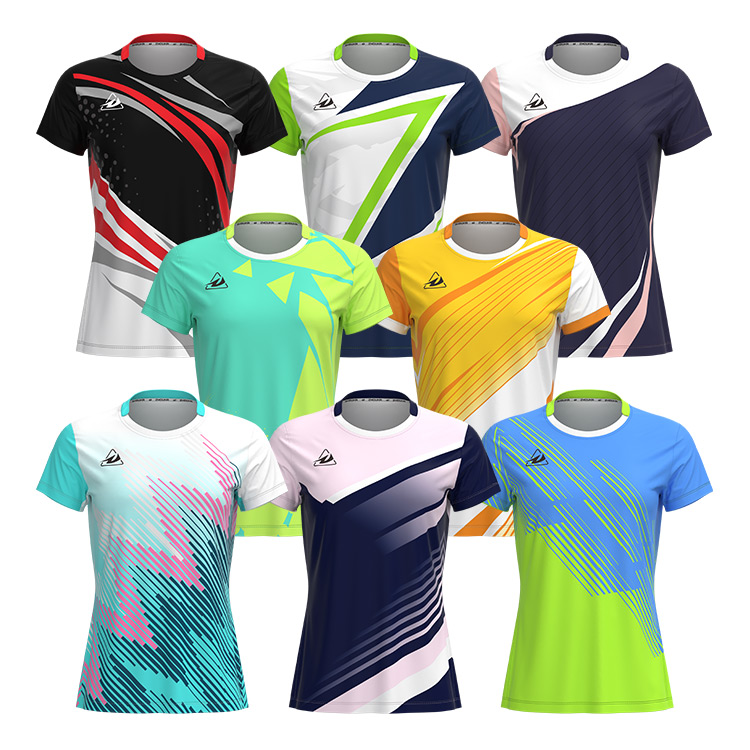 High Quality Free Design Badminton  Jersey Clothes Uniform T