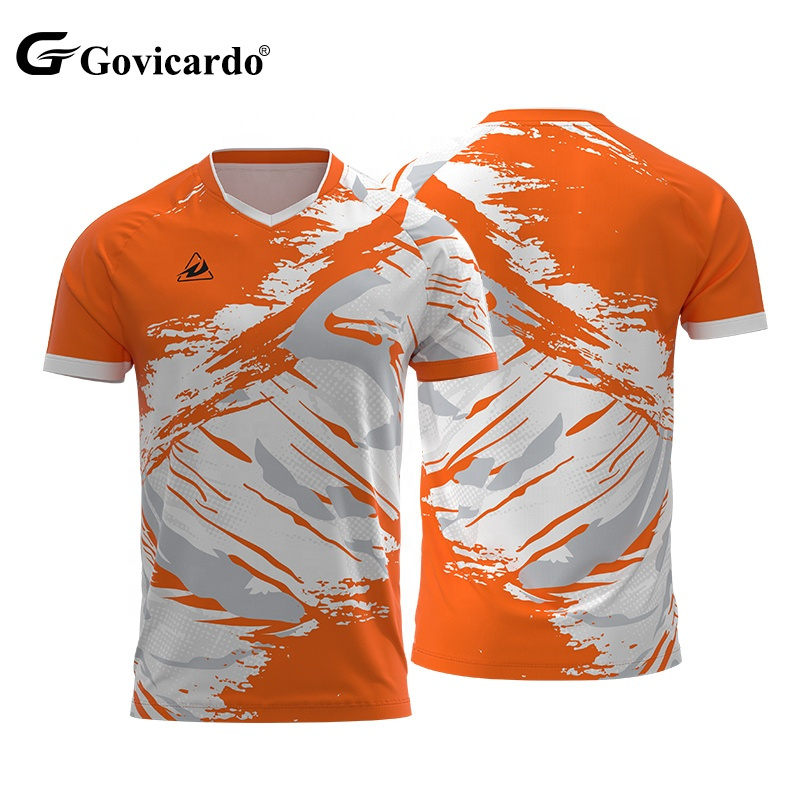 Customizable Quick Dry Men's Tennis Volleyball Clothing Short Sleeve Classic Badminton Shirt Uniform Factory-Designed Sport