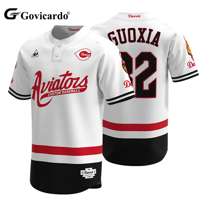 Top Quality Custom Sublimated Polyester Baseball Softball Wear Uniform Short Sleeve Embroidery Logo Softball Jersey Shirt