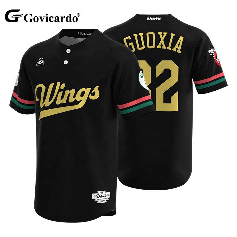 High Quality Custom 100%Polyester Breathable Baseball Softball Wear Full Sublimation Embroidery Men Softball Jersey Uniform