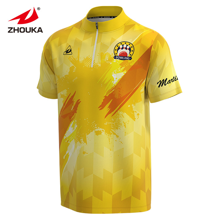 Govicardo Sublimated Bowling T-shirts Men Custom