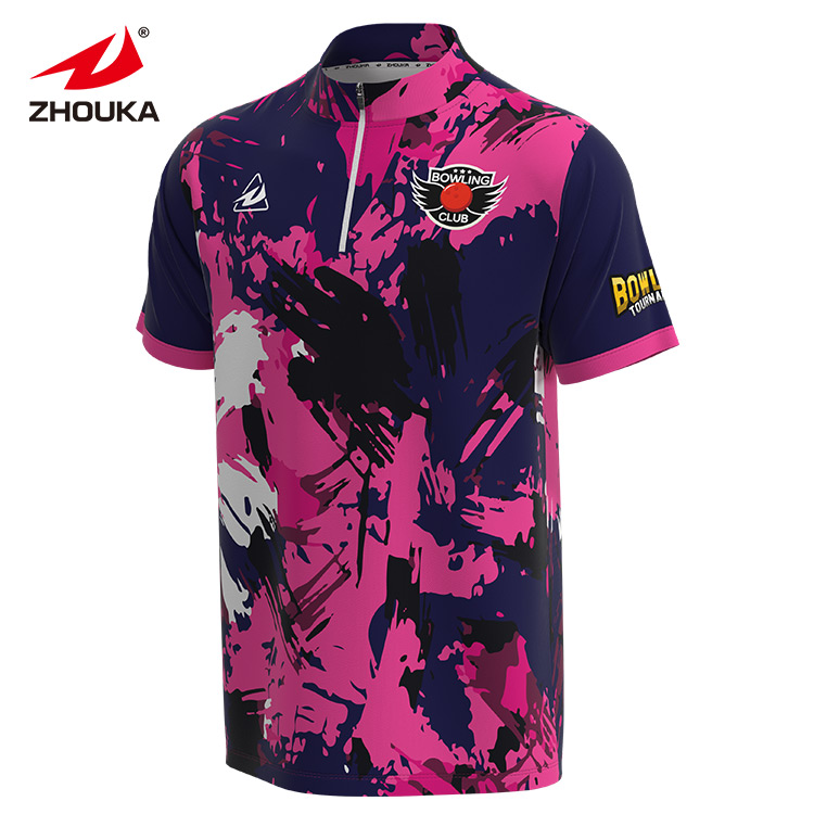 Unisex Polyester Plus Size Bowling Shirt Pattern