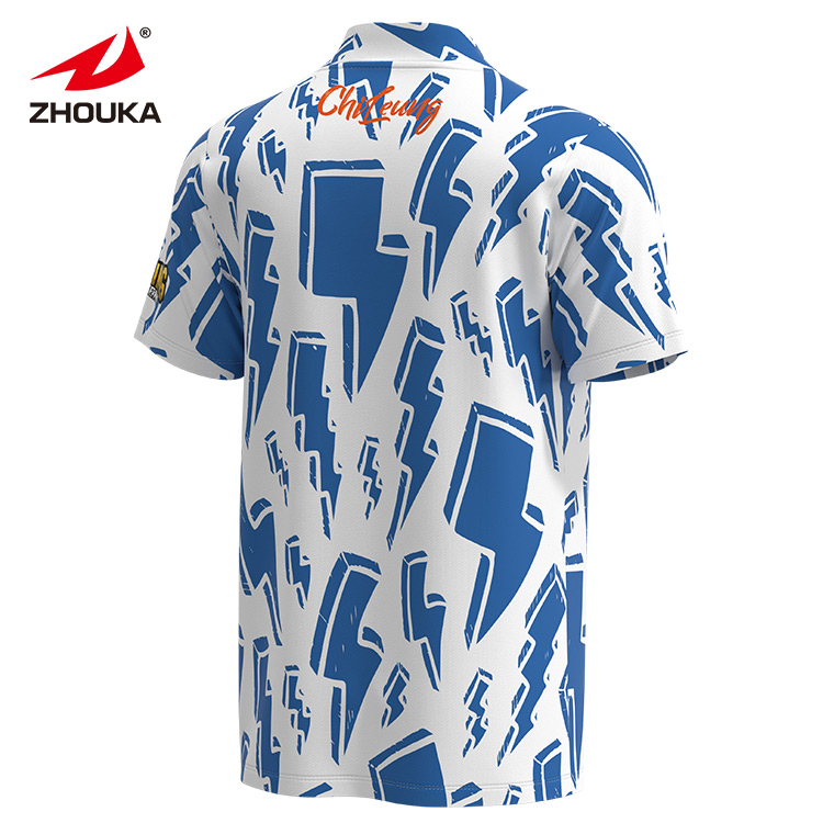 Custom Sublimated Soccer Wear-Zipper up Bowling Shirt@详情6.jpg