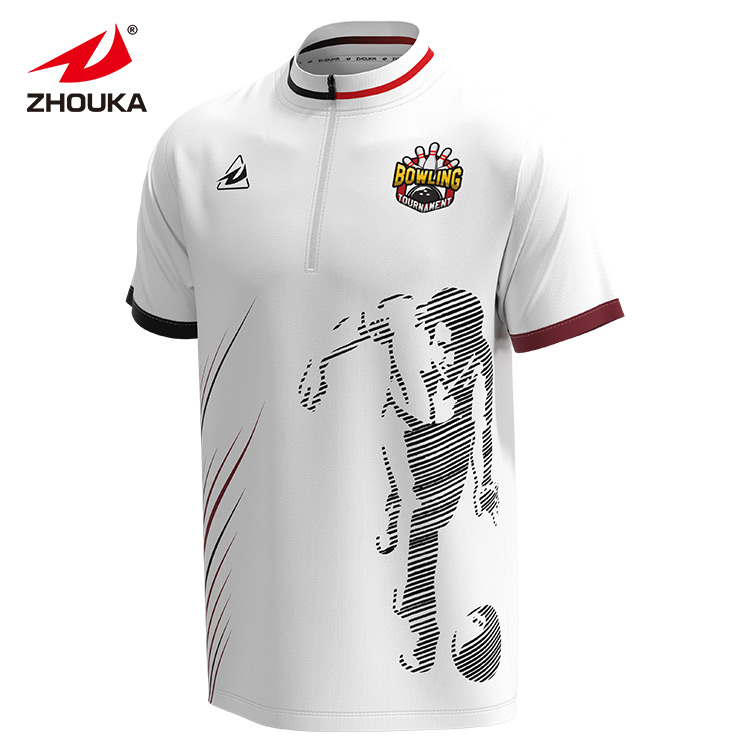 Govicardo Custom Vintage Sublimation Bowling-Jersey with OEM Service Automated Cutting Technics
