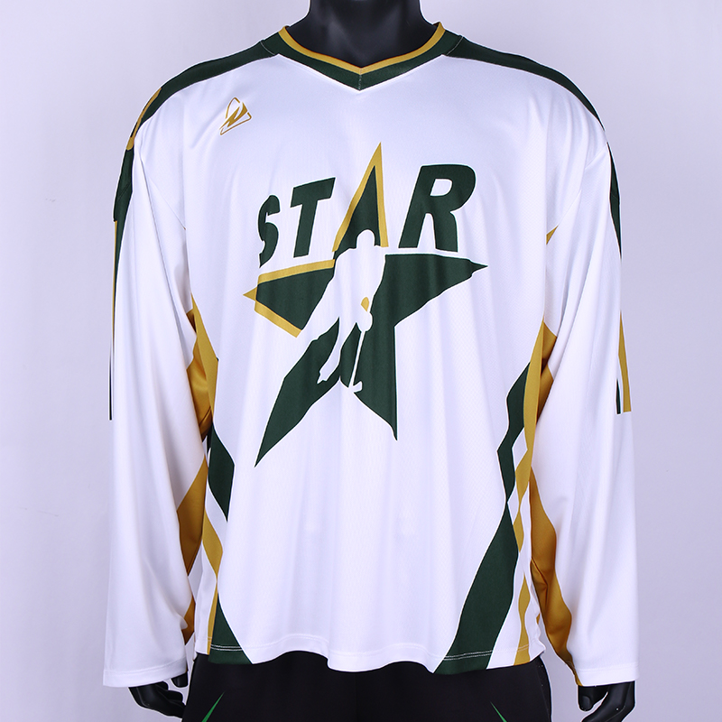 OEM Custom High Quality 100% Polyester Sublimation Hockey Jersey Long Sleeves Team Pro Ice Hockey Uniform High Ice Hockey Wear