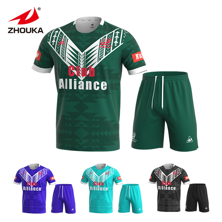 Team Design Rugby Uniform Kits Breathable Heat Dissipation R