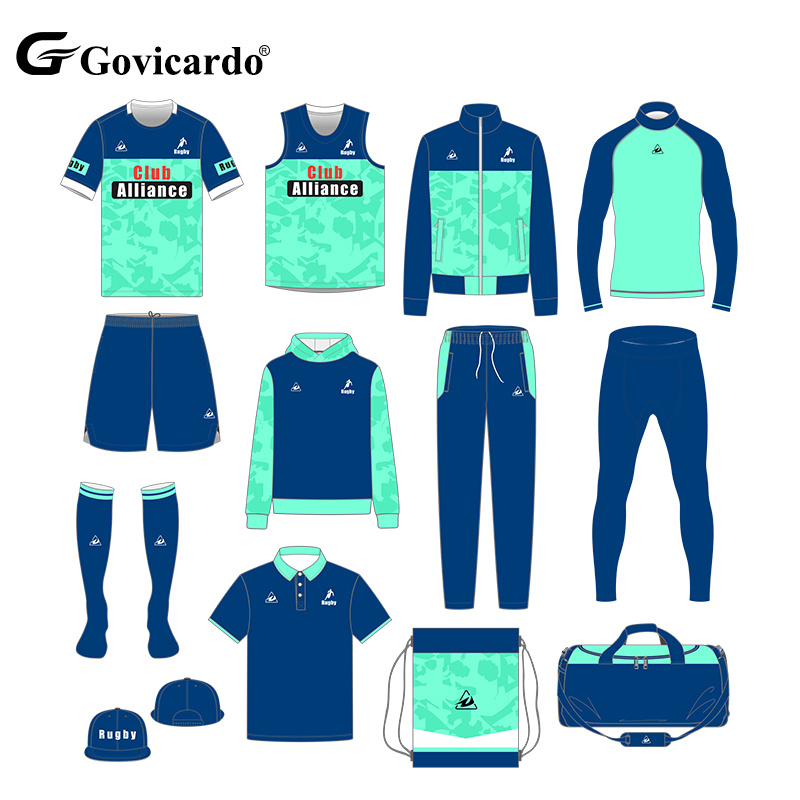 Custom High Quality Sublimated Rugby Jersey Set Wholesale Cu