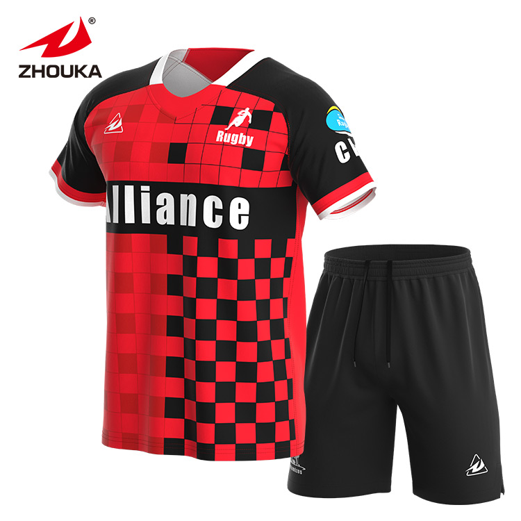 Breathable and Cool and Dry Cheap Plain Rugby Jerseys Sports