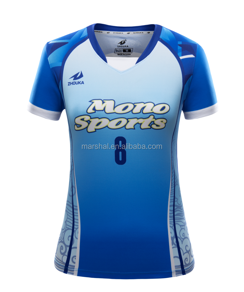 Custom Sublimated Volleyball Shirts Short Sleeve Women Sport Jersey@详情2.jpg