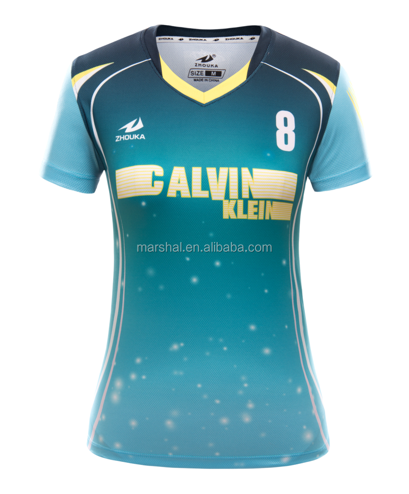 Custom Sublimated Volleyball Shirts Short Sleeve Women Sport Jersey@详情4.jpg