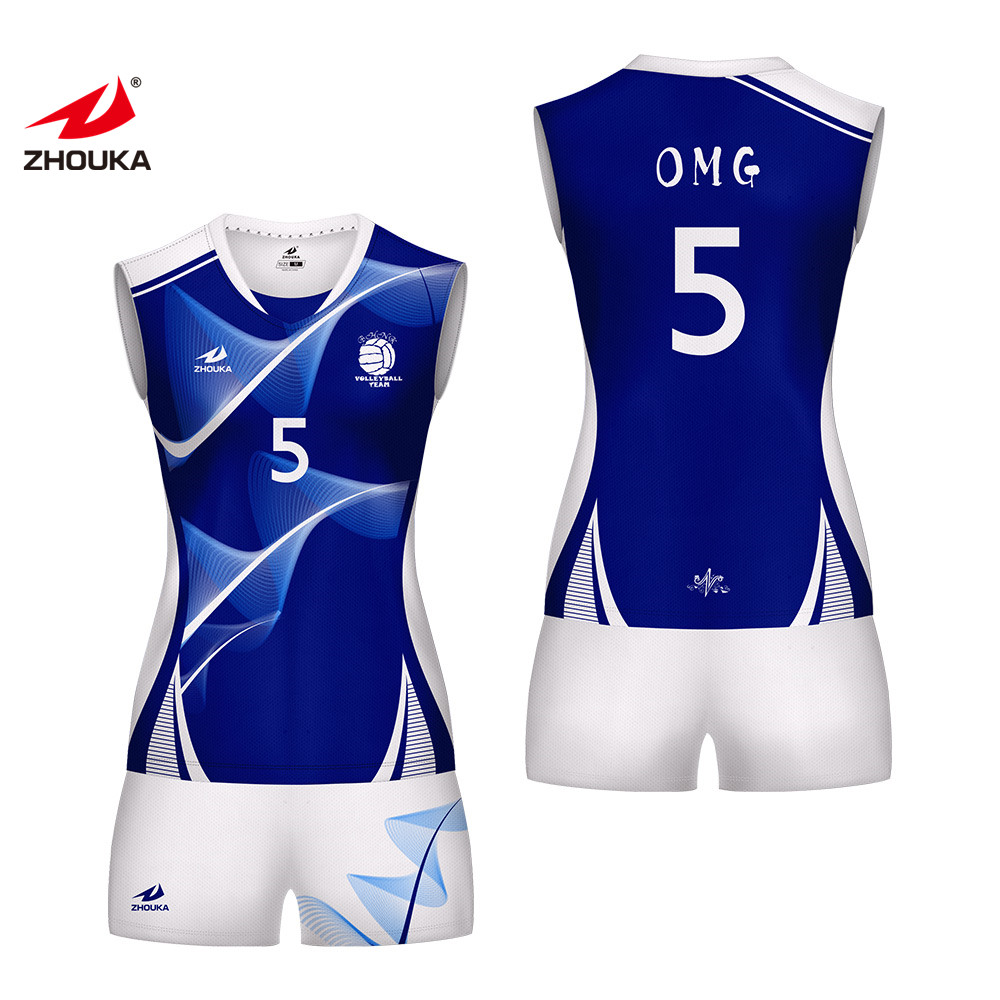 Design Your Own  Breathable Volleyball Shirt Customized Sleeveless Sublimation Badminton and Volleyball Jersey