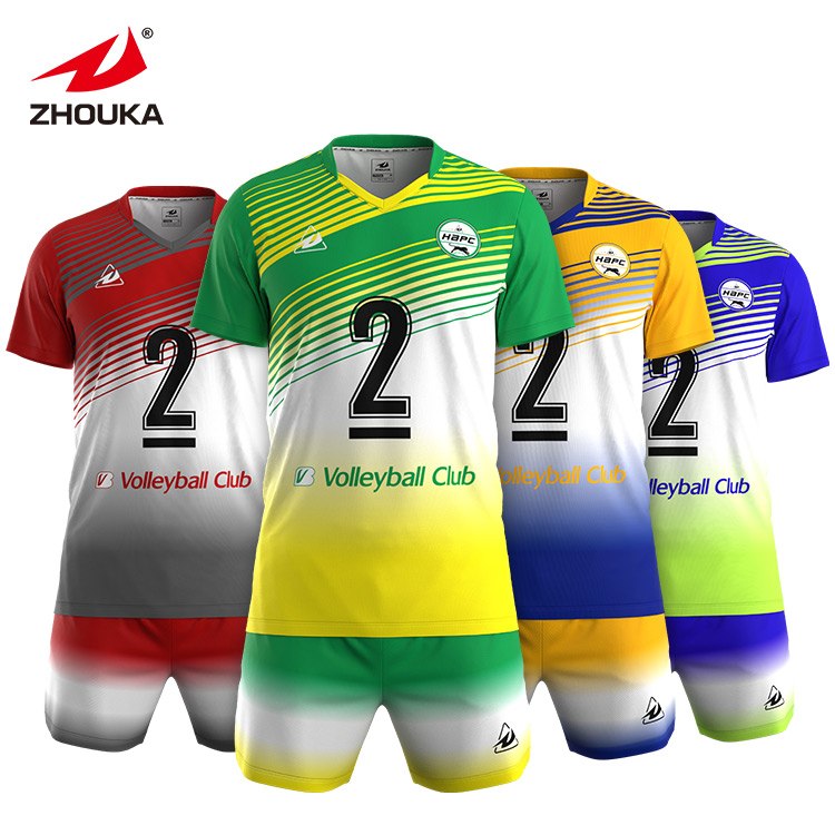 Custom Design Men's Volleyball Jersey Breathable Heat Dissip