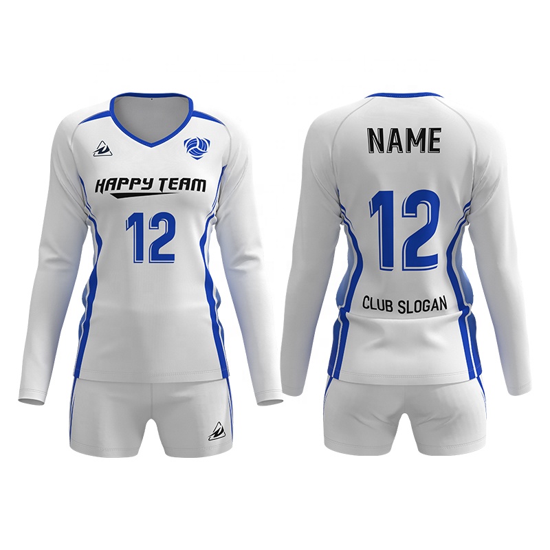 2024 Custom Printed Sublimation Long Sleeve Volleyball Jerse