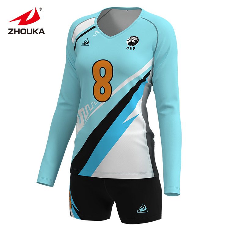 2023 New Style Breathable Printed Women's Volleyball Uniform
