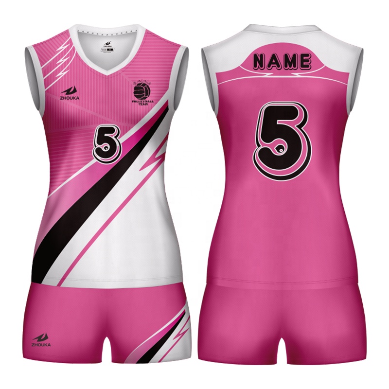 2023 Latest Customized Sublimation Polyester Volleyball Jers