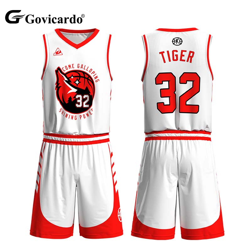 Custom Men's Breathable Reversible Sublimation Basketball Jersey Set Team Uniforms Basketball Wear