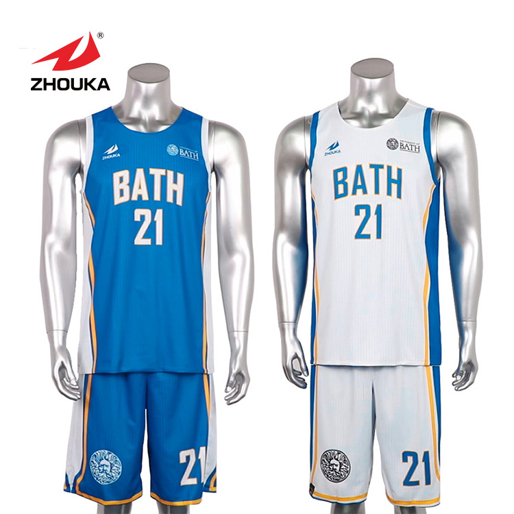 Profession Wholesale Custom Quick Dry Breathable Men Sports Double-sided Wear Jersey Basketball Uniforms Clothes