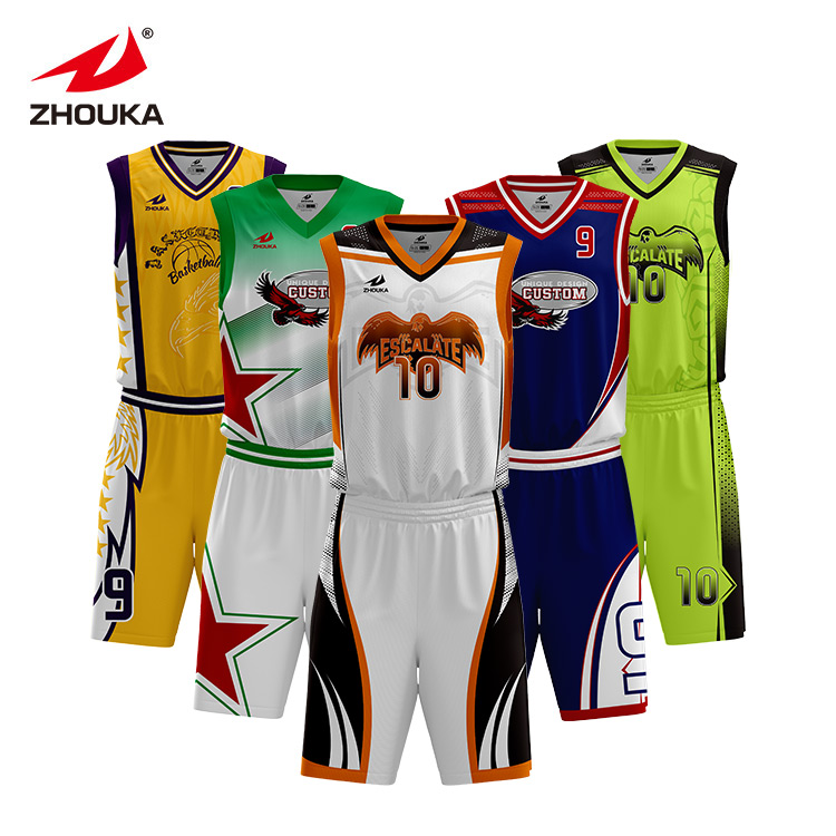 Athletic Wear Best Basketball Uniform Design Basketball t Shirt Blank Mesh Basketball Jerseys