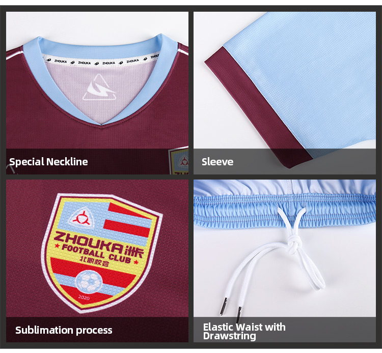 2024 Summer Comfortable Men Football T-shirt Training Soccer Jersey Football Uniform Soccer Set Uniform for Team@详情12.jpg