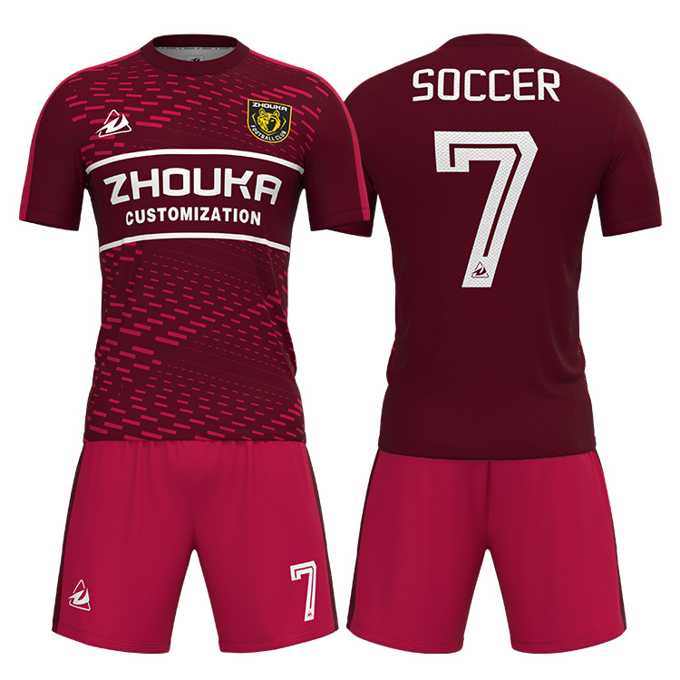 2024 Zhouka New Custom Soccer Uniform Jersey Men Football Jersey Soccer Wear Set for Team@详情4.jpg