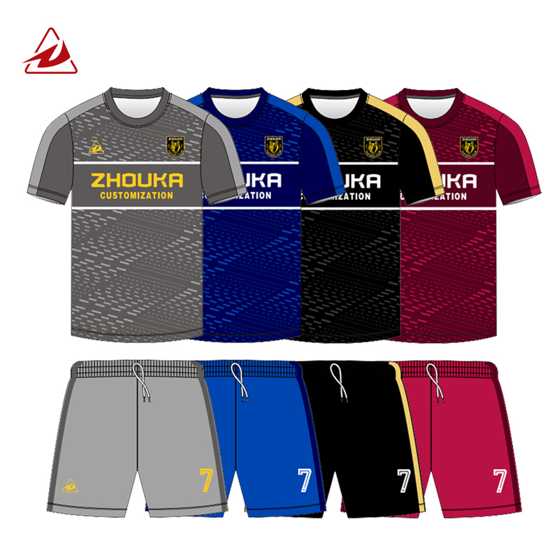 Custom Logo Sublimated Soccer Team Training Kits Shorts Shir