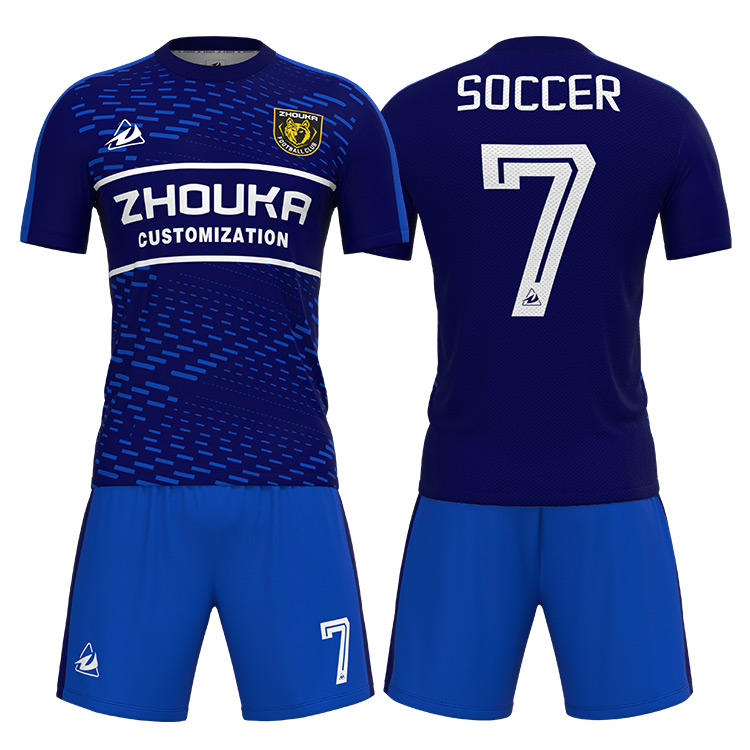 Custom Sublimation Print Football Kits Soccer Jersey Sport Soccer Wear Men_s Football Uniform No Name Logo Football Shirt@详情7.jpg