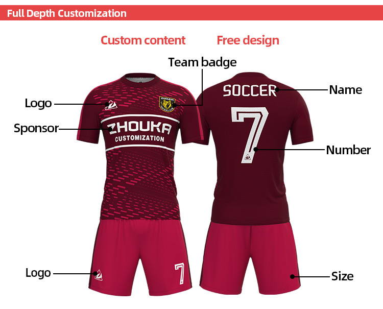 Custom Sublimation Print Football Kits Soccer Jersey Sport Soccer Wear Men_s Football Uniform No Name Logo Football Shirt@详情8.jpg