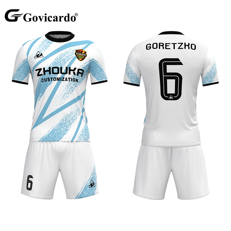 ODM Best Quality Breathable Soccer Wear Men'S Team Club Team Football Jersey Uniform Printing Logo Sport Tracksuit Shirt