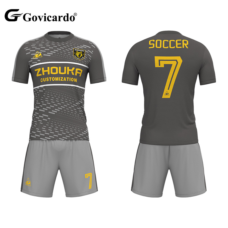OEM Wholesale Hot Sell New Season Sublimation Football Shirt Men's Soccer Sports Wear Custom Soccer Jersey Set
