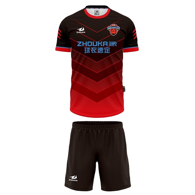 OEM Custom Quick-Dry Breathable Men's Soccer Team Uniform Set Soccer Wear Football Jerseys
