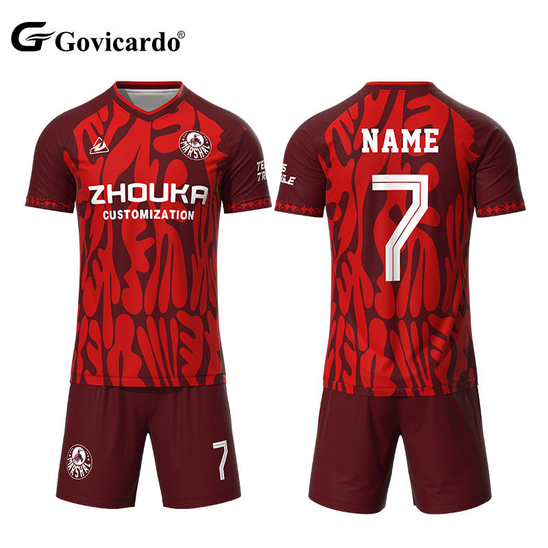 OEM Custom High Quality Men's Soccer Jerseys Football Kit Su