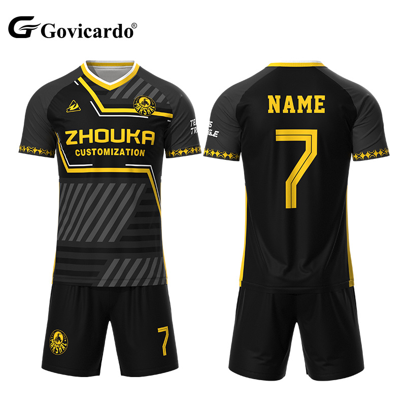 Factory Customized Cheap Retro Style Soccer Jersey Sets V-Ne
