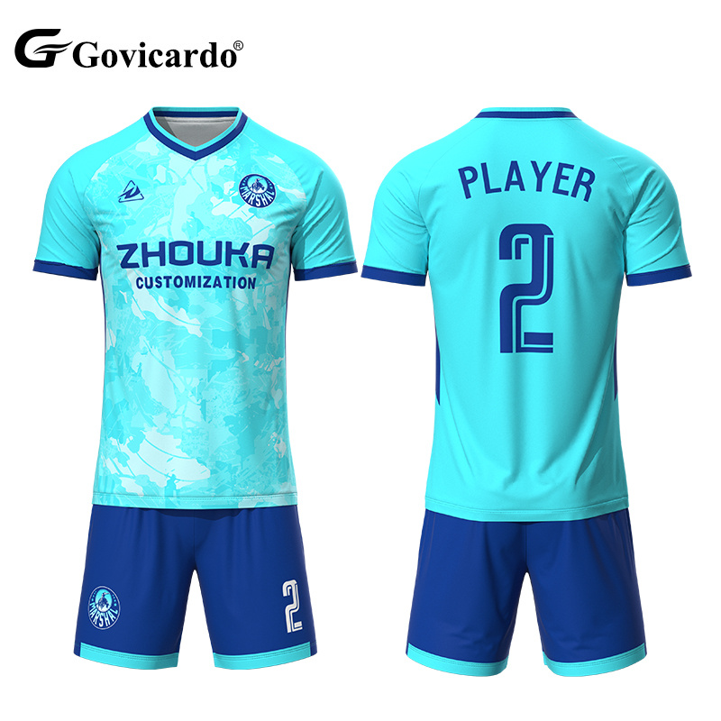 Custom High Quality 100% Polyester Soccer Wear Quick Dry Bre