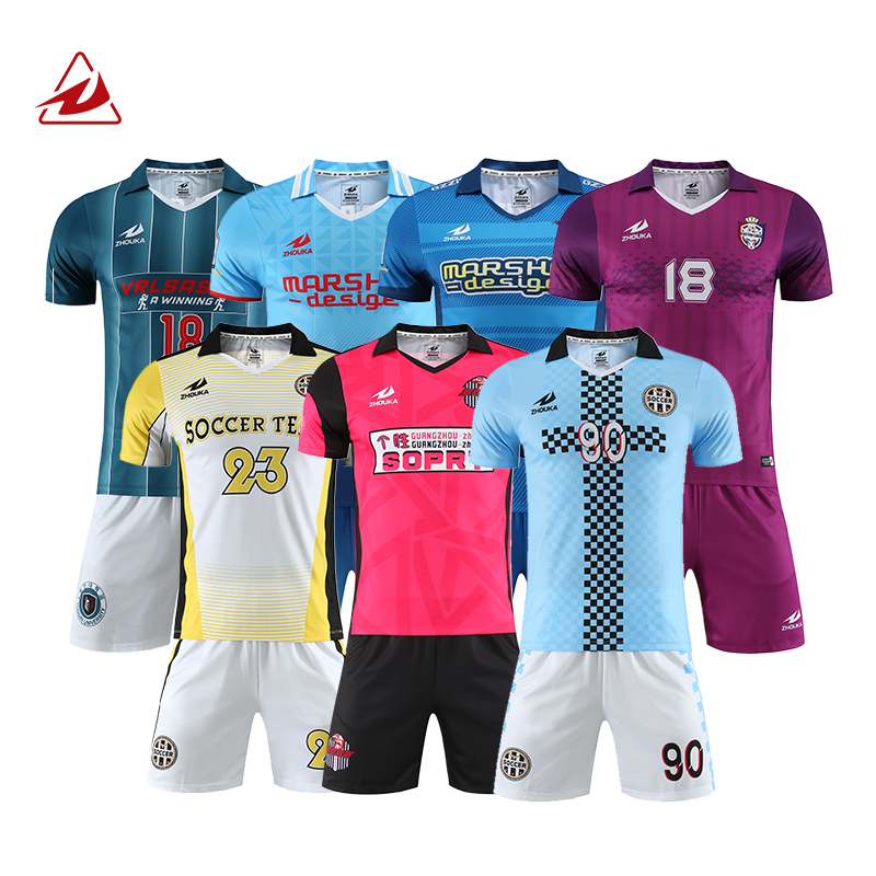 Custom Men's Retro Polyester Soccer Jersey Set Sublimation P
