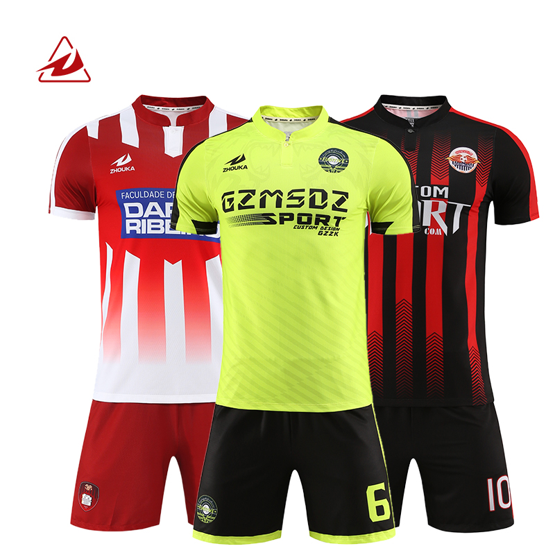 Custom High Quality Vintage Striped Soccer Uniforms Football