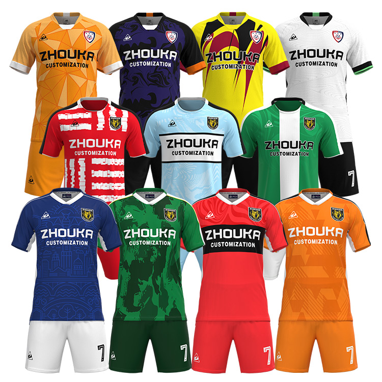 Custom Football Soccer Jersey Breathable Equipaciones De Ftbol Sublimation Soccer Jersey Set Football Jersey