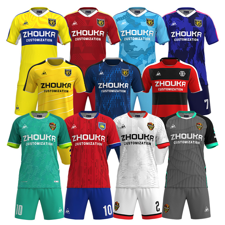 Custom Sport Football Jersey Breathable Football Uniforms Eq