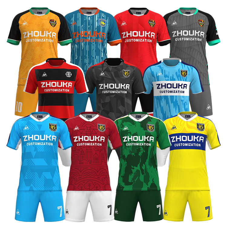 2022-2023 Men's Retro Soccer Jersey Set Custom Football Uniforms with Automated Cutting Wholesale Equipaciones De Ftbol