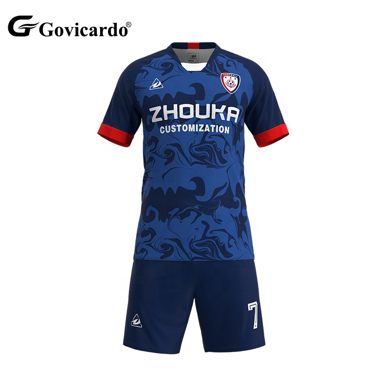 Wholesale Customized Vintage Soccer Jersey Uniform Full Set Sublimation Design Club Team Football Jerseys Shirt Soccer Wear