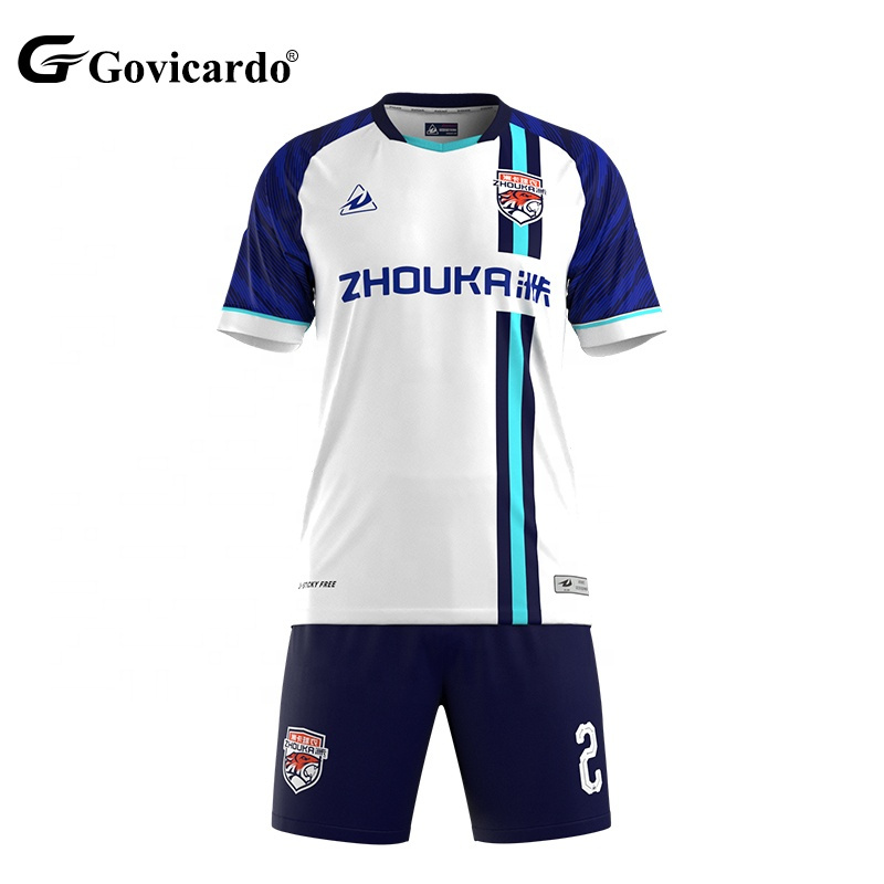 Manufacturer Direct Wholesale Custom Men's Soccer Uniform Football Jersey Kit High Quality Sublimation Soccer Jersey Set