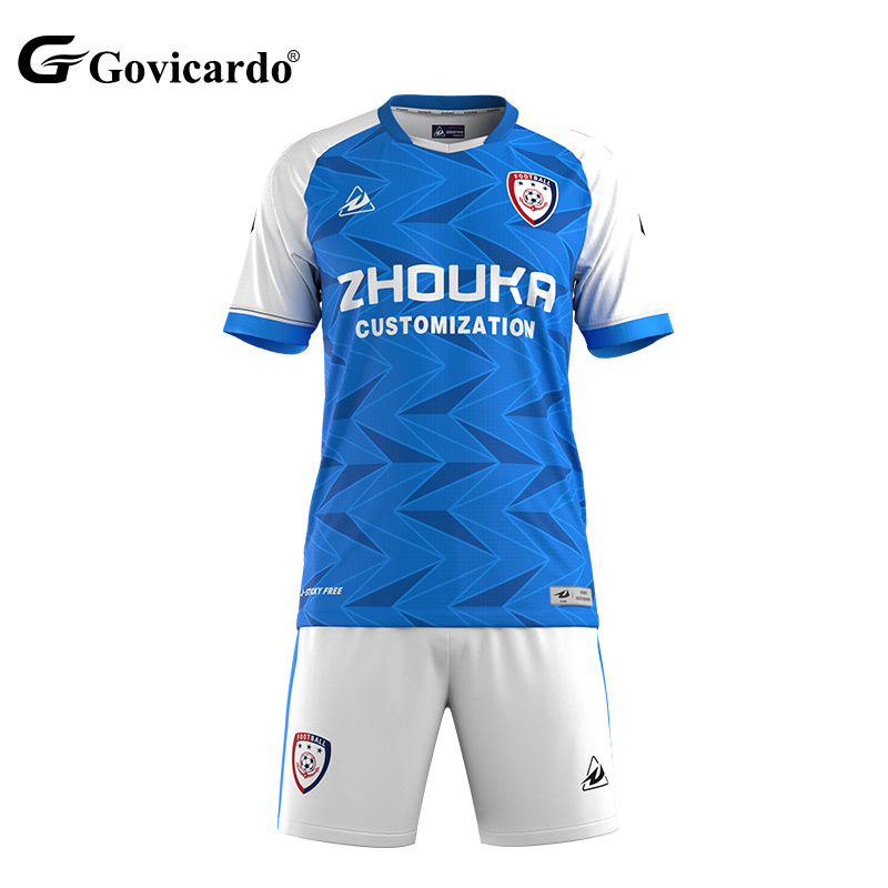 Wholesale Custom Men's Football Jersey Set Original Quality Team Club Soccer Uniforms Polyester Sublimated Soccer Wear