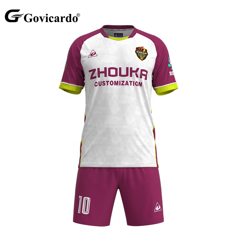 Oem Custom Soccer Wear Design Club Team Name Football Set Football Shirts Soccer Uniform Kit Set Sublimated Men Soccer Jerseys