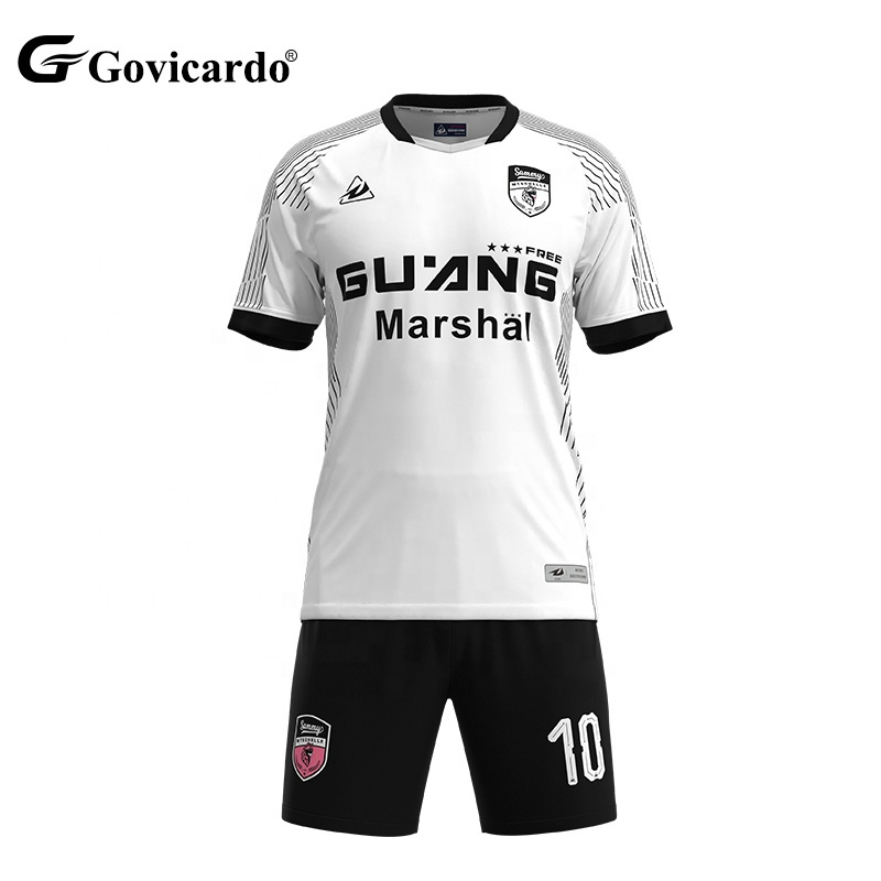 Custom Quick Dry Men's Football Jersey Breathable Sport Training Soccer Uniforms Adult Set OEM Service Sublimation Soccer Shirts