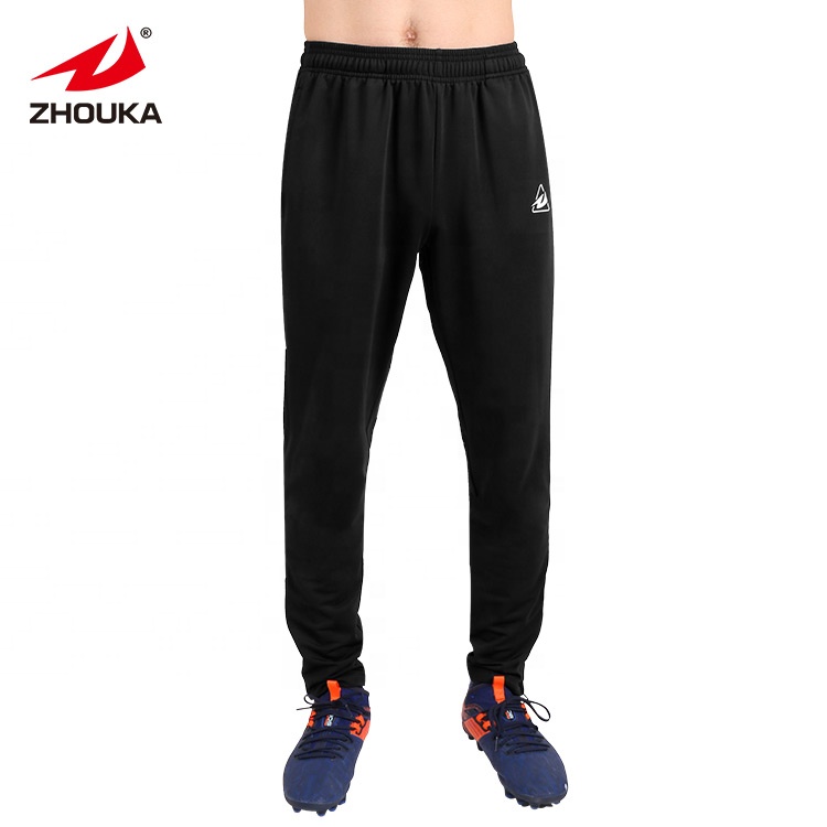 Custom Printed Logo Adult Football Training Pants Polyester Breathable Elastic Soccer Joggers for Match Practice Team Uniforms