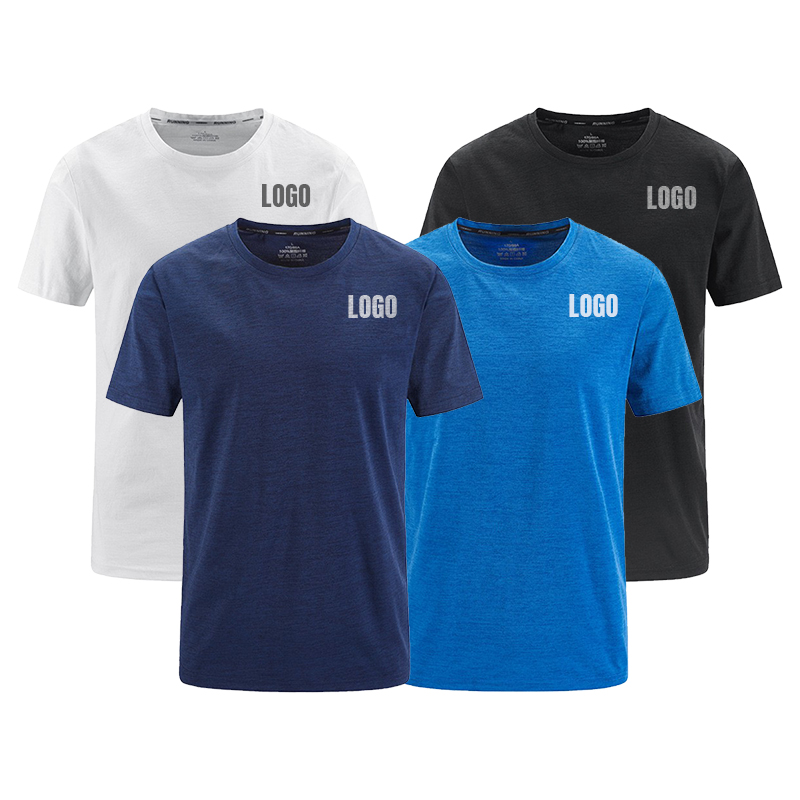 Men's Lightweight Spandex Sportswear Summer Athletic Gym Training Running T-Shirt Casual Fitness Style Plus Size Fitness