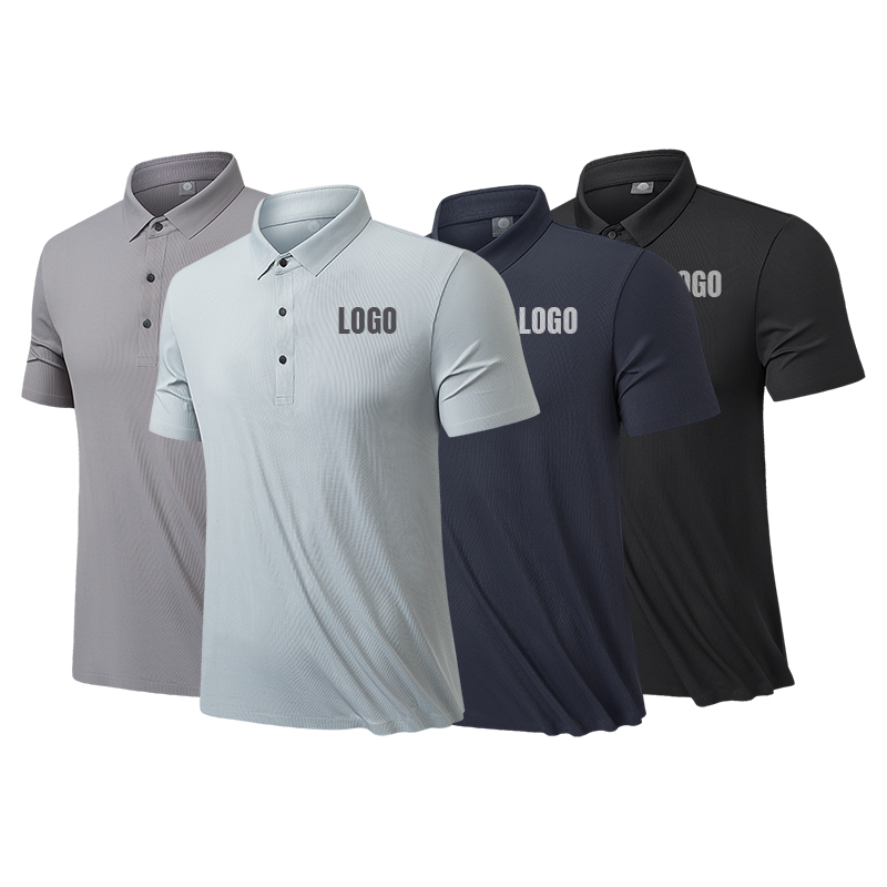 Wholesale Quick Dry Breathable Cool Touch High Quality Blank Polo Shirt Custom Embroidered Polo T Shirt Men's Sports Polo Shirt