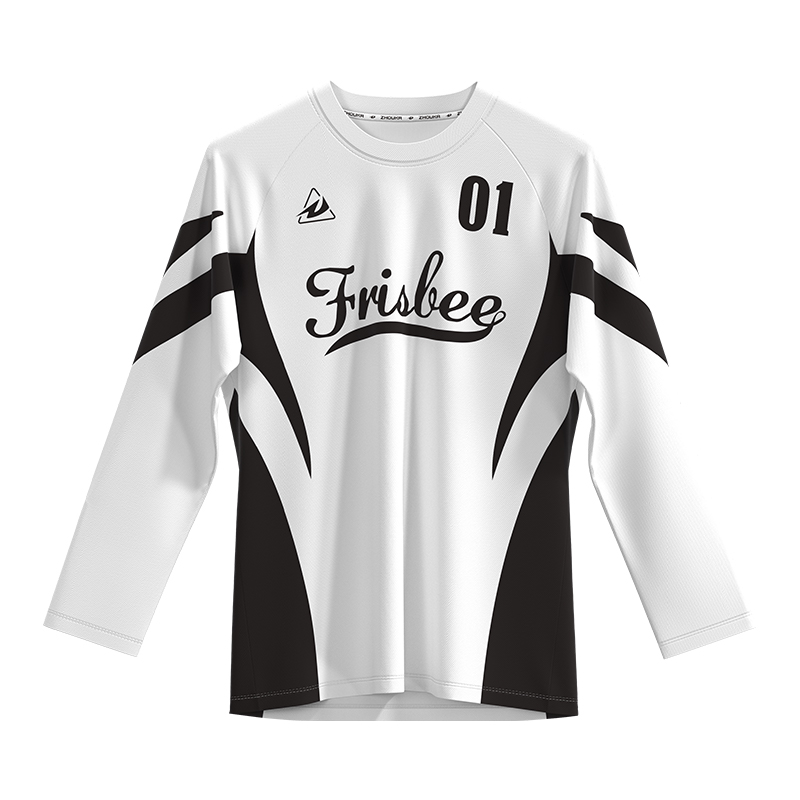 Custom Men's Sportswear T Shirt High Quality 100% Polyester Sublimation Long Sleeve Jersey Shirts Loose Fit With Printed Pattern