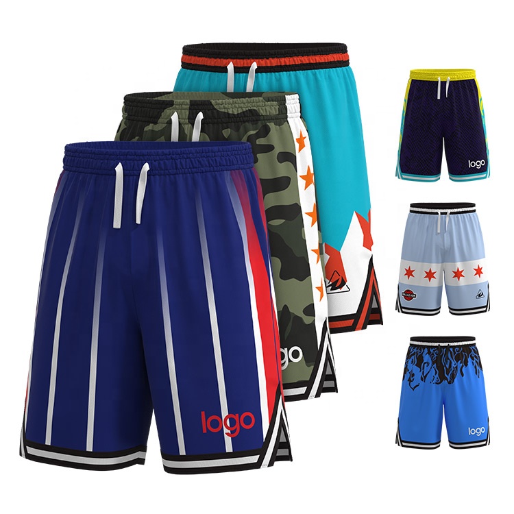 Custom Mesh Slit Basketball Shorts Men Leisure Sport Vintage Basketball Shorts for Sport