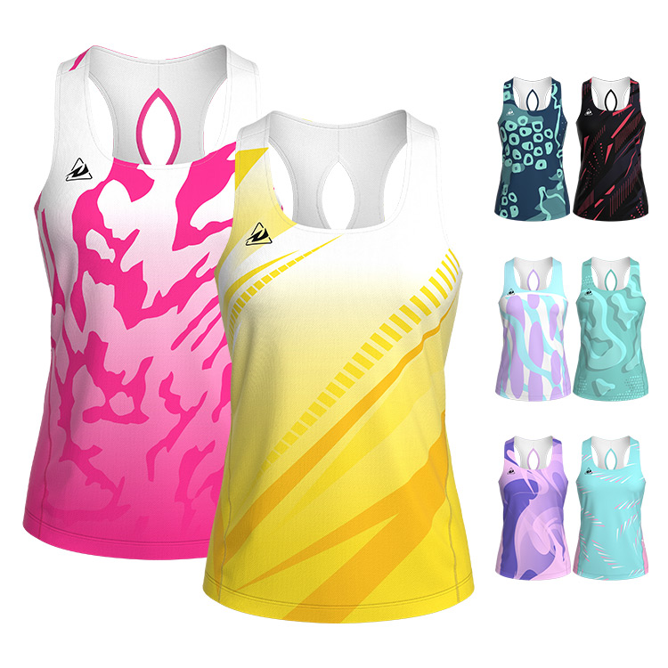 Women's New Fashion Summer Running Training Clothing Plus Size Breathable Tank Top Singlet Custom Logo Quick Dry Tshirts Adults
